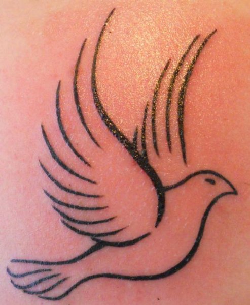 Птичка тату легкая