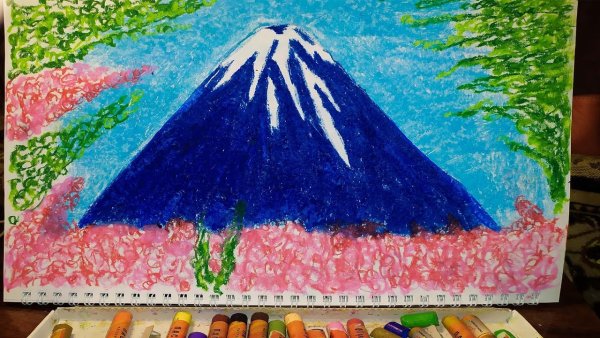 РЫБАКИТ рисовать масляной пастелью