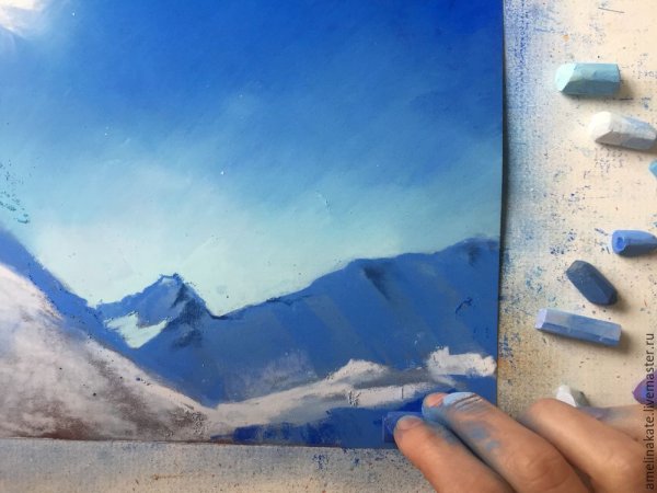 Горы пастелью таткина