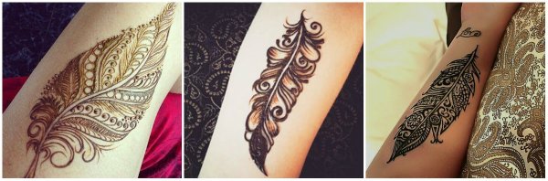 Перо мехенди тату