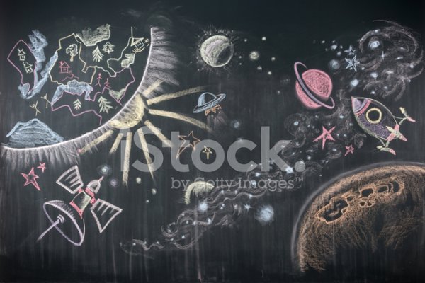 Меловая доска космос