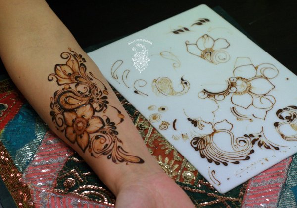 Тату хной маленькие