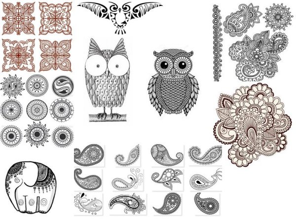 Мехенди для начинающих животные