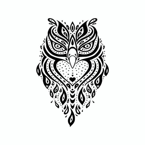 Сова трайбл эскизы