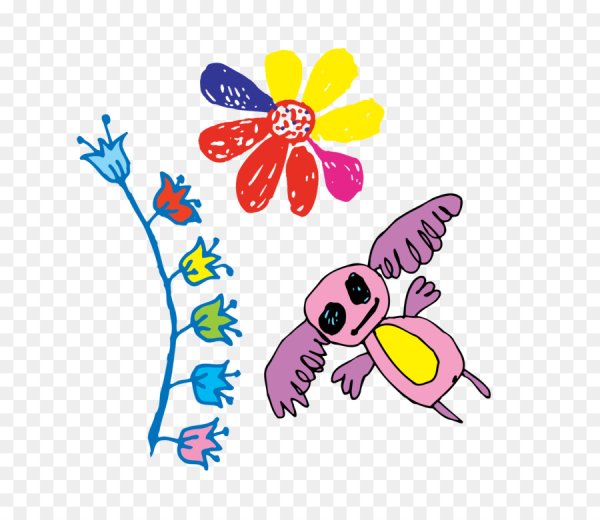 Рисунки мелом на прозрачном фоне