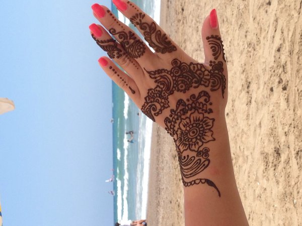 Тату хной через неделю