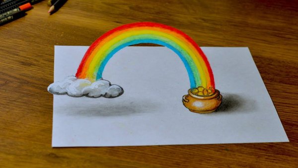 Радуга карандашом