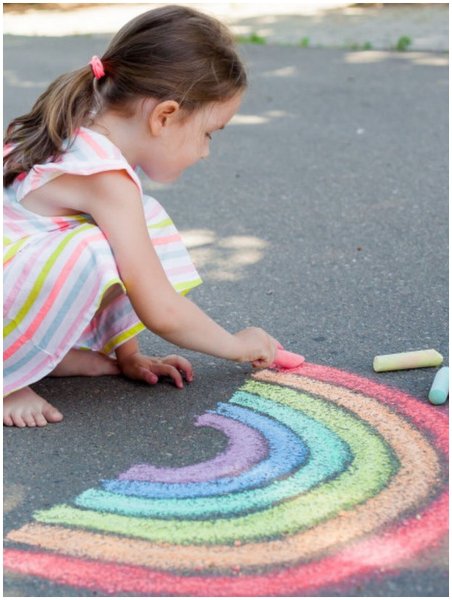 Радуга на асфальте