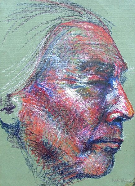 Портрет масляной пастелью