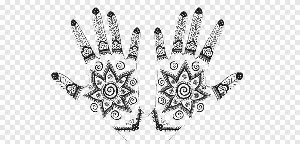Мехенди без фона
