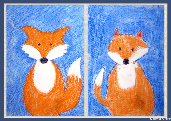 Рисование лиса в подготовительной группе