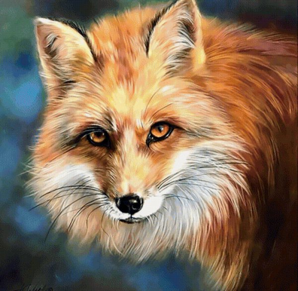 Лисичка сухой пастелью рисуют дети