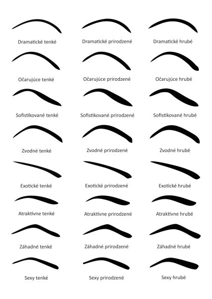 Тату хной брови