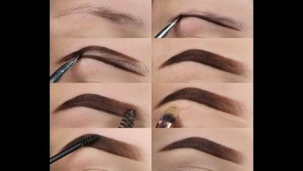 Схема окраски бровей