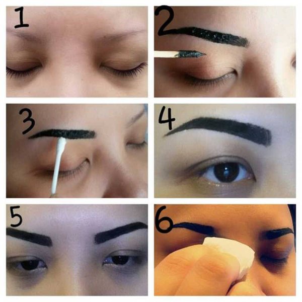 Правильный макияж бровей