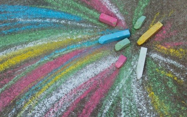 Мелки для рисования на асфальте