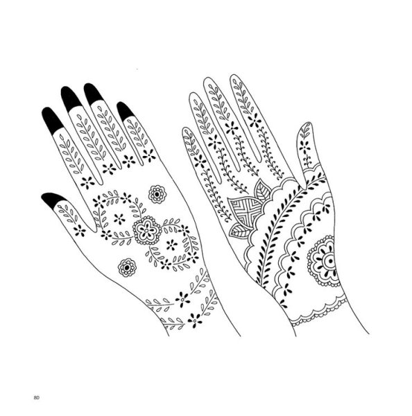 Узоры мехенди пошагово