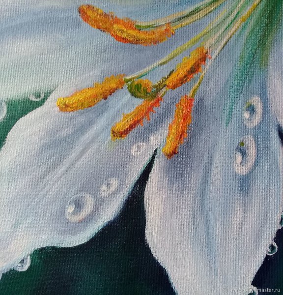 Лилии в живописи маслом