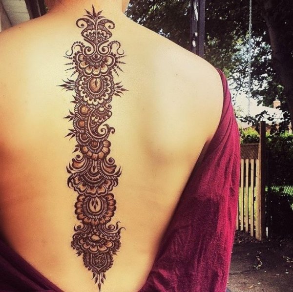 Тату эскизы узоры на позвоночнике