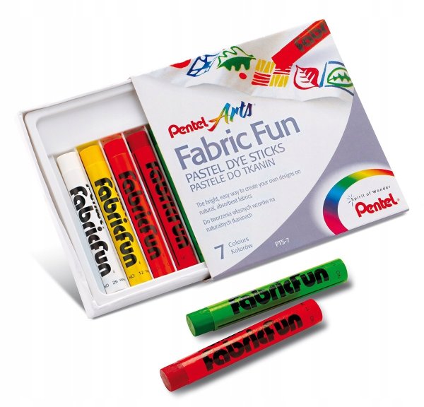 Pentel пастель для ткани FABRICFUN 15 цветов