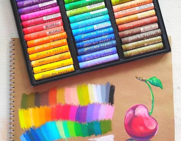 Первые цветные мелки