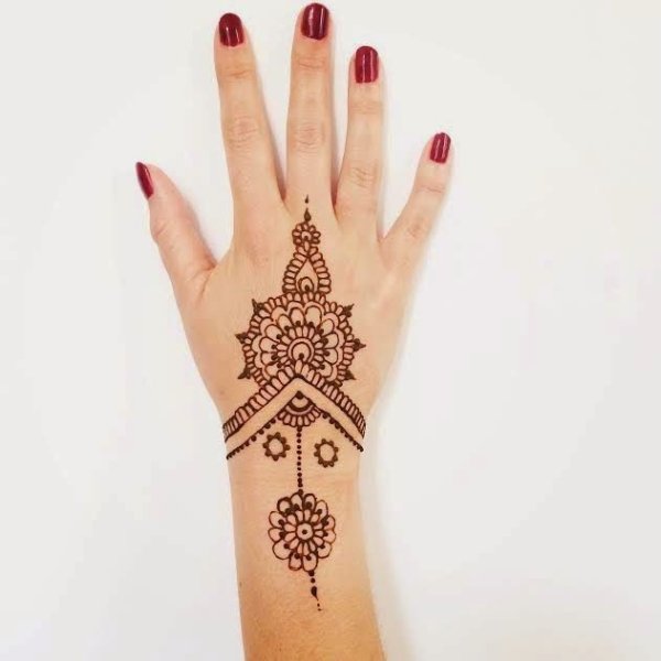 Мехенди на руке символы