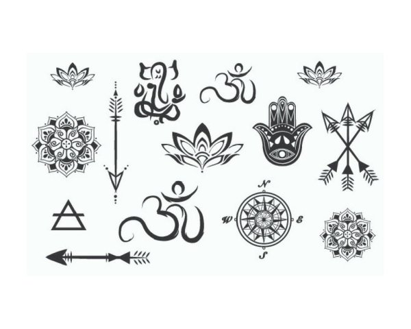 Тату оберег мини эскиз