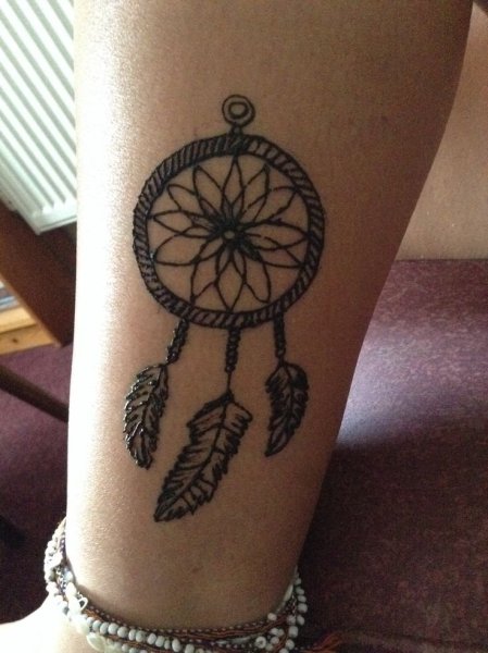 Тату хной Ловец снов