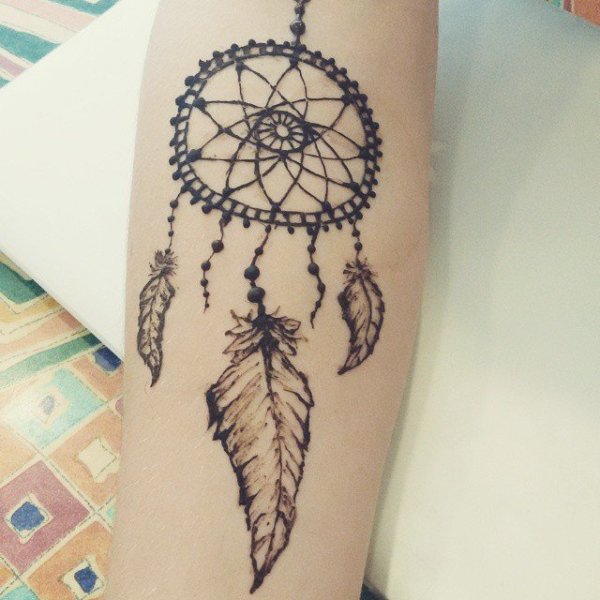 Ловец снов тату мехенди