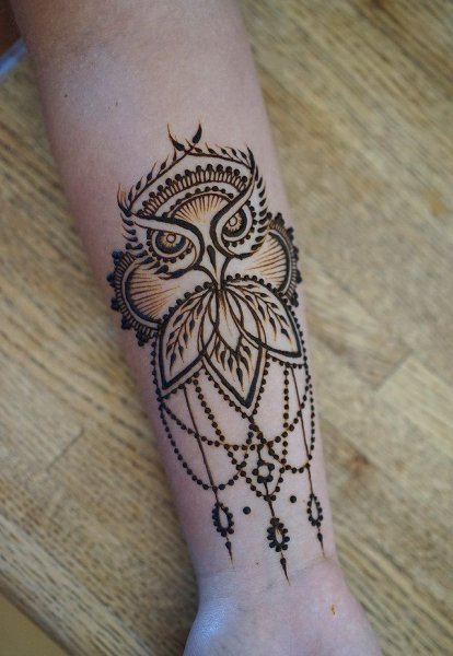 Ловец снов хной эскиз