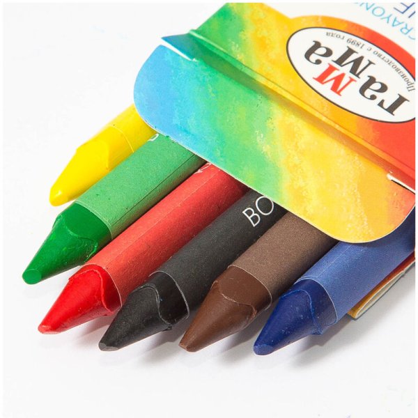 Мелки восковые 6цв. Классика