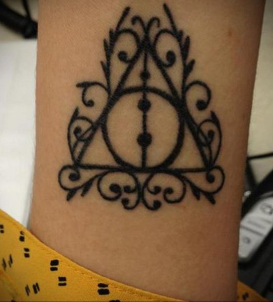 Тату хной Гарри Поттер