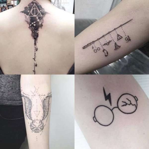 Мини Татуировки Гарри Поттер