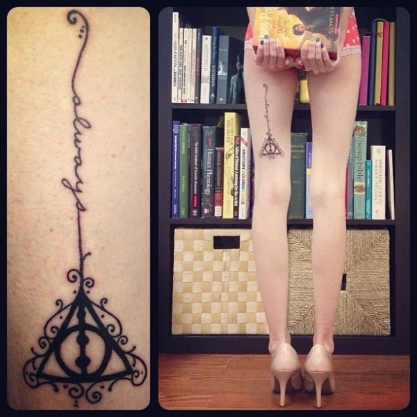 Тату хной Гарри Поттер