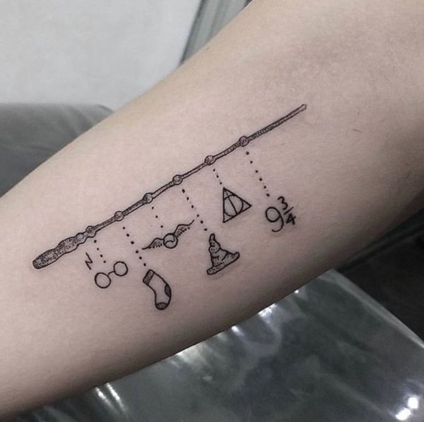 Татуировки из Гарри Поттера Слизерин