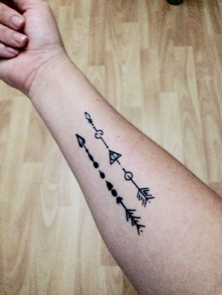 Тату в стиле Гарри Поттера маленькие