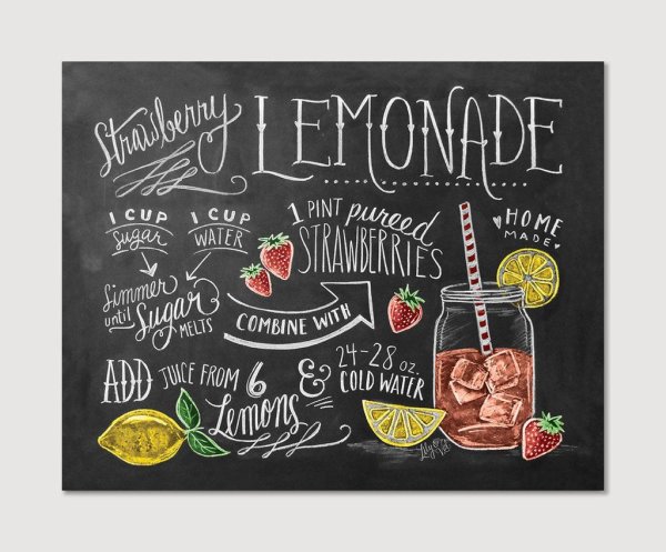 Обеды на грифельной доске