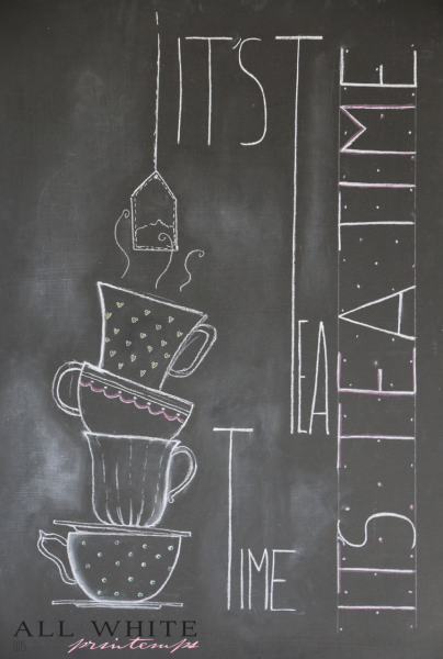 Картины мелом на доске