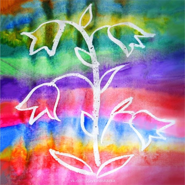 Рисунки восковыми мелками