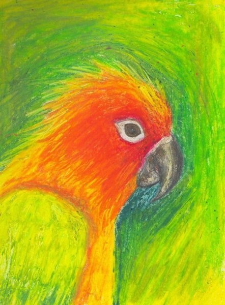 Рисование цветными мелками