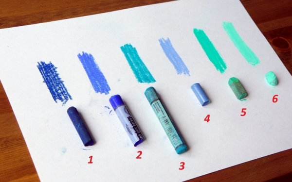 Пастельные мелки для рисования на бумаге