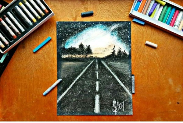 Пейзаж мелками