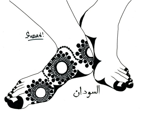 Рисунок мехенди на ноге для начинающих эскизы