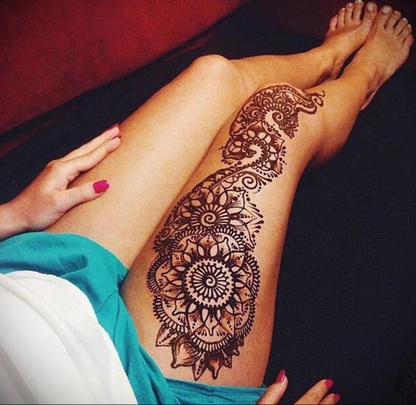 Тату хной большие