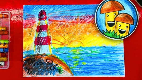 Рыба кит папа рисует панди