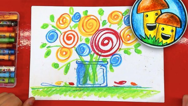 РЫБАКИТ папа рисует. Ёжика