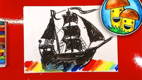 Папа кит папа рисует фломастерами