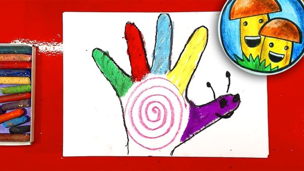 Рисование кита в детском саду