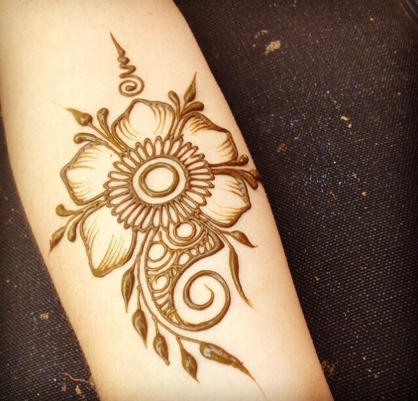 Мехенди на локоть лёгкие