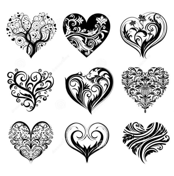 Сердечко хной